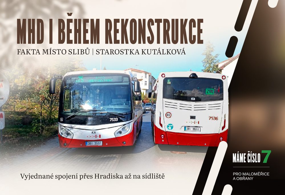 MHD i během rekonstrukce: vyjednané spojení přes Hradiska až na sídliště, dva minibusy na trase